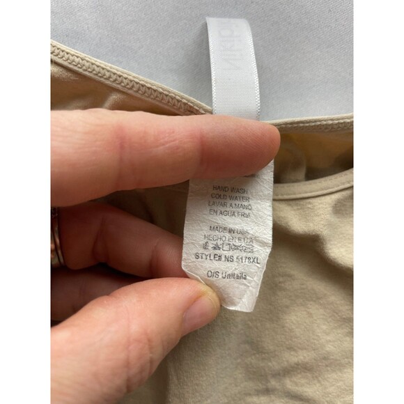 Nikibiki Tank Top Womens One Size Tan Scoop Neck Sleeveless Casual Stretch - Picture 5 of 5